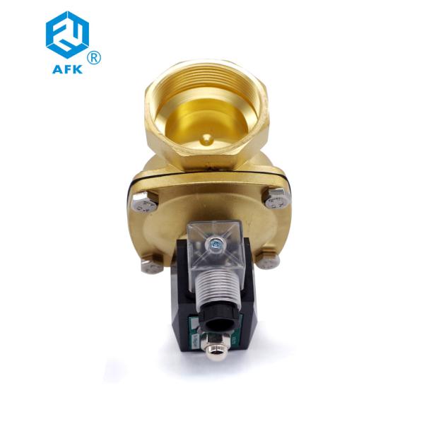 Válvula de solenoide normalmente fechada de bronze do gás natural da C.A. 220V