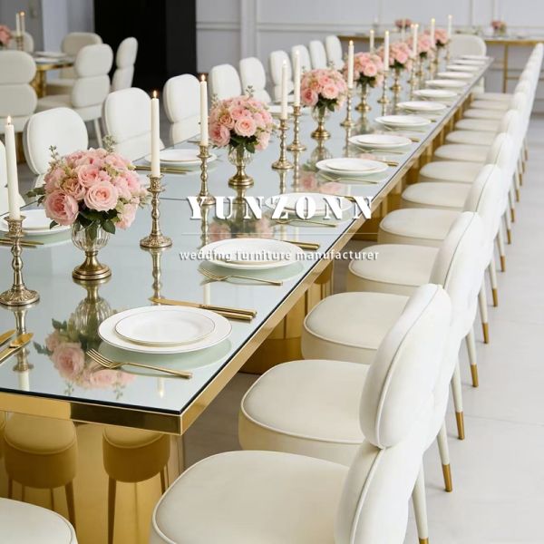 Luxury Modern New Design Hotel Wedding Events Rental White Metal Frame Outdoor Banquet Dining Chairs Furniture