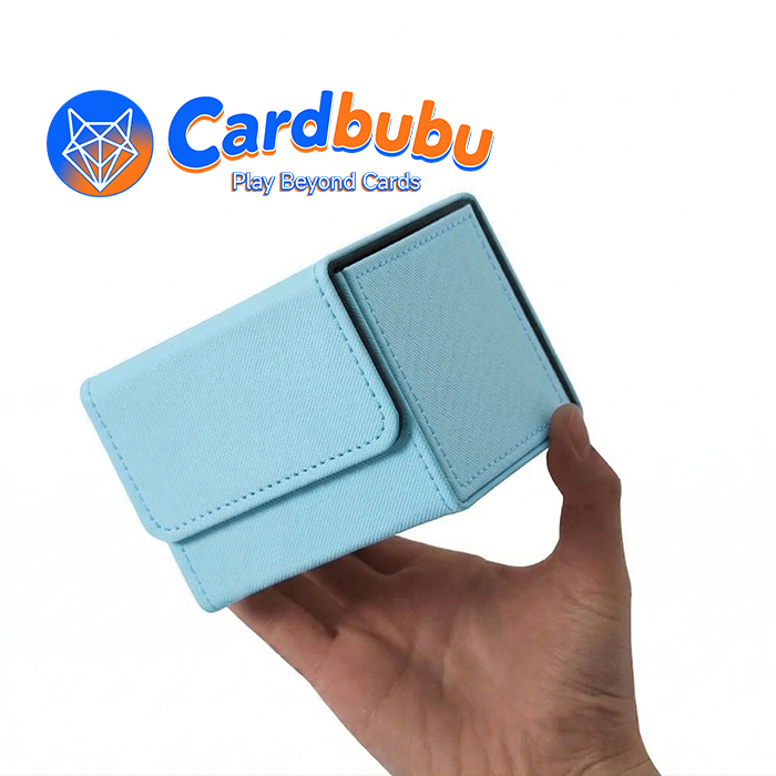 Horizontal Leather Card Deck Box PU Leather Mtg Card Storage For TCG