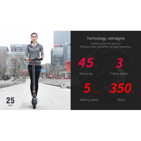 Livraison d'entrepôt UE/États-Unis 350W X8 Scooter électrique pliable 10 pouces 10Ah Scooters électriques pour la connectivité Bluetooth