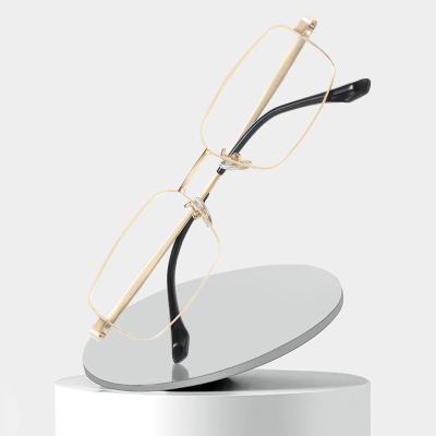 Os quadros quadrados unisex do monóculo do titânio galvanizaram clássico