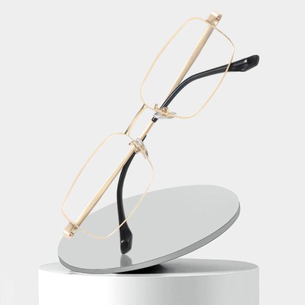 Unisex Square Titanium Eyeglass Frames Electroplated Classical