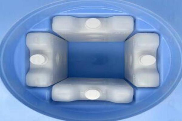 White Plastic Ice Brick Pack Gel Cooling Insulated Cooler Box HDPE Material