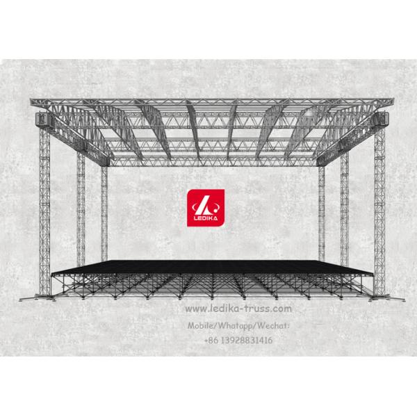 Lightweight Modular Aluminum Stage Platform 18mm Antiskid Plywood