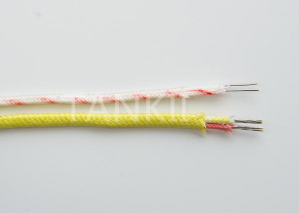 Stranded Cores Compensating Cable For K Type Thermocouple 24AWG With PTFE / Stainless Steel Screen