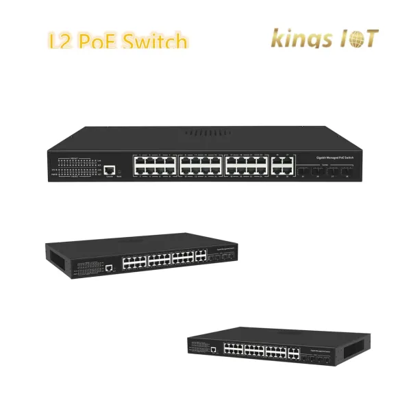 32 Ports L2 Management Poe Switch with RJ45 and SFP Uplink Ports, 300W or 400W Poe Power for Wireless Ap or CCTV IP Camera