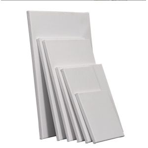 30cmx30cm Wood Frame Stretched Canvas Board for Oil and Acrylic Painting with Matte Finish