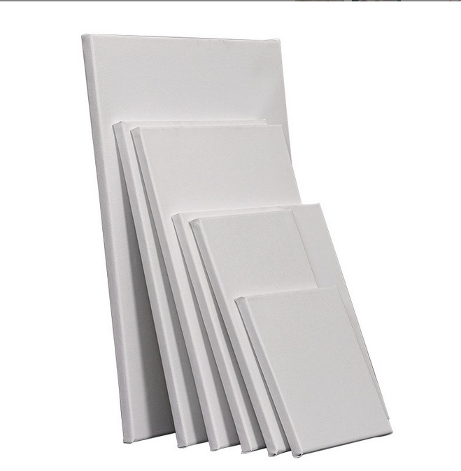 30cmx30cm Wood Frame Stretched Canvas Board for Oil and Acrylic Painting with Matte Finish