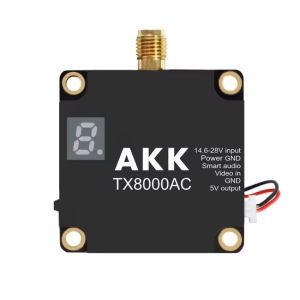 AKK 8W 5.8G Transmisión de Video Ultra 5.8Ghz Drone Video Transmisor 8W VTX 96CH