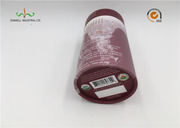 Customized Round Tube Paper Box Packaging For Gifts , Apparels With Lids