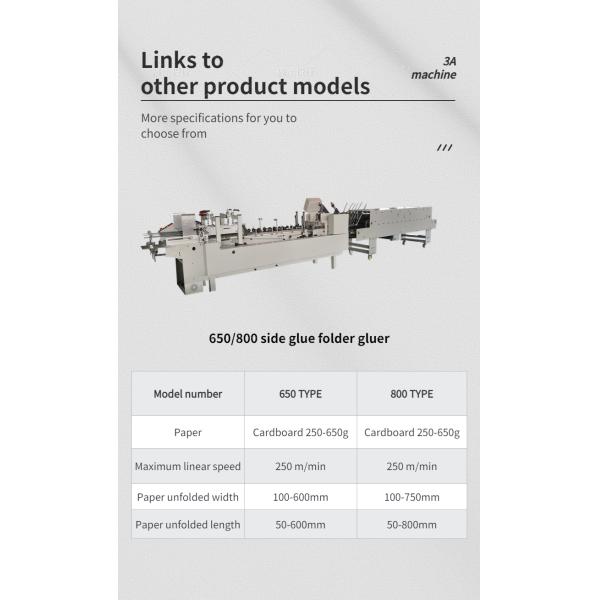 Скорость автоматического папного клея LSX для бумажной карточки Бумага 250g-650g/гофрированная E 300m/min