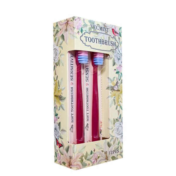 Eco friendly White Paper Toothbrushes Removes Bacteria For Deep Tooth Cleaning