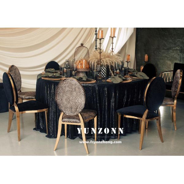 Modern Luxury Leopard Print Velvet Gold Leg Dining Chairs Wedding Event Furniture with Metal for Hotel Outdoor Living Room Use