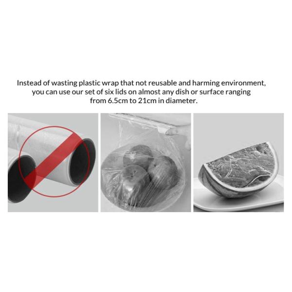 Flexible Food Grade Silicone Stretch Lids , Silicone Microwave Cover For Bowl