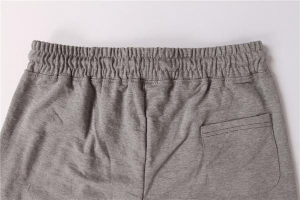 Gray Mens Terry Cloth Shorts Terry Jogger Shorts 100% Cotton