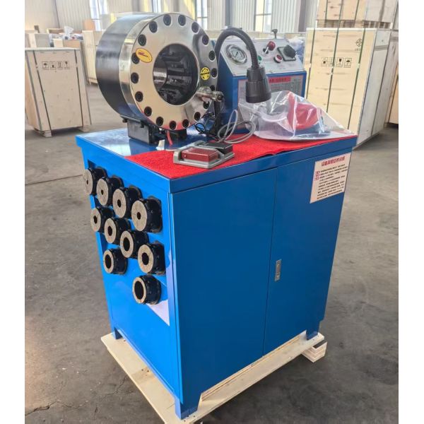 2 Inch 600T Rubber Hose Crimping Machine Higher Model Green Color 220v/240v/380v/415v Voltage With 6-51mm Crimping Range And 10 Interchangeable Dies