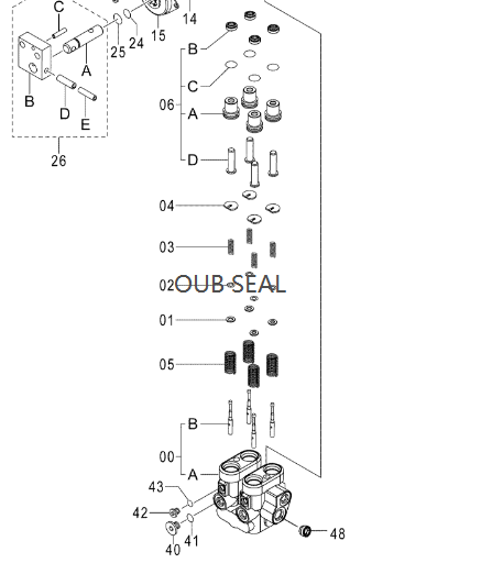 9226367 частей EX1200-5/6 ZX110 ZX120 ZX135 ZX160 ZX170 ZX180 ASSY Хитачи ТОЛКАТЕЛЯ YB60000029 ZX200 ZX210 ZX230 ZAX240
