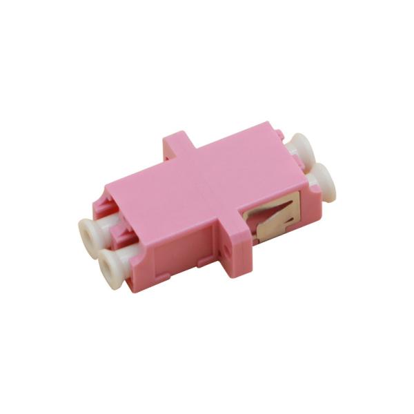 lc to lc adapter multimode OM4 duplex adapter with flange for Telecommunication Equipment