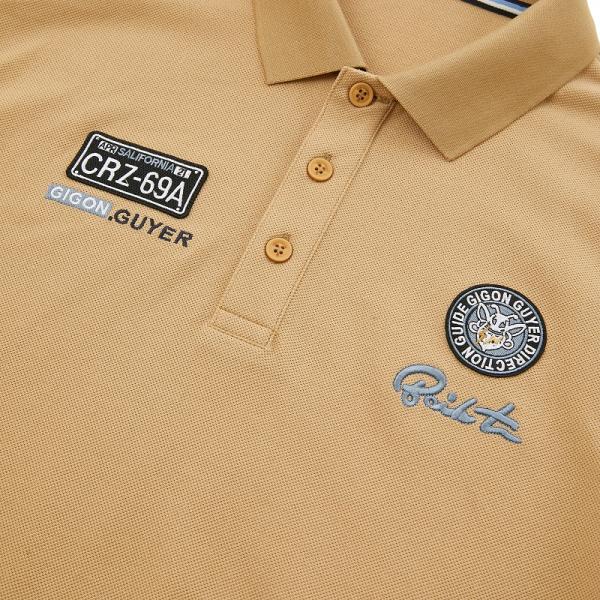 Short Sleeve Men Custom Polo Shirts Double Sided Embroidered Logo Knitted Fabric