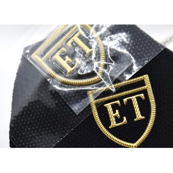 Золото 3D подняло ярлыки одежды передачи тепла TPU для костюмов лыжи, рабочей одежды