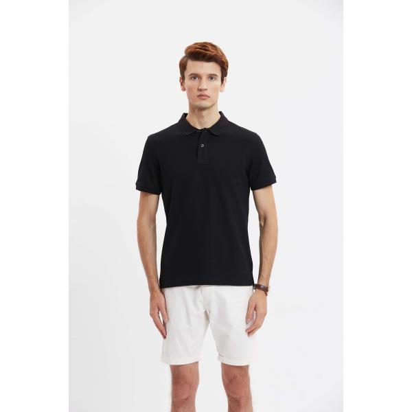 Люди верхнего сегмента уменьшают подходящий ODM футболки поло хлопка SGS никакое Pilling