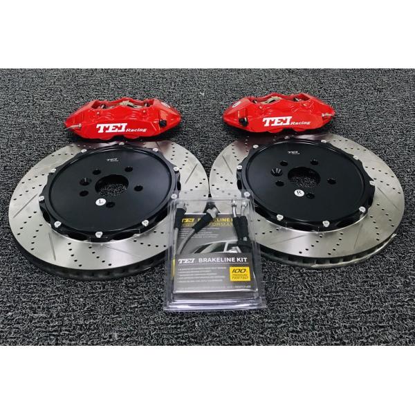 Шесть поршневых TEI Racing большой тормозный комплект, сделанный для Jaguar F-Pace 20 дюймов 405 * 34 сверленный и свёрнутый ротор