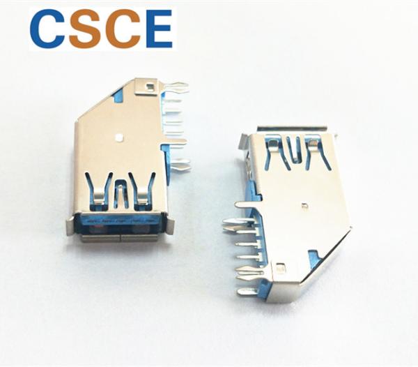 Nickel Plated AF Type 3.0 USB  Connector  For Charge And Data Transmission