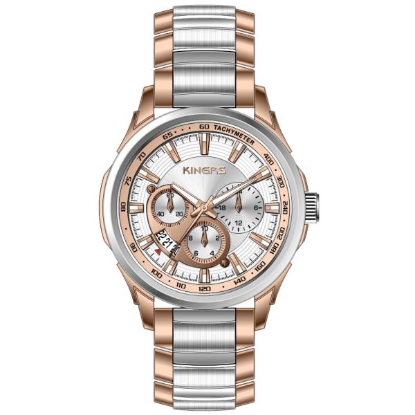 Big Face Stainless Steel Wrist Watch For Men 5ATM Multifunction