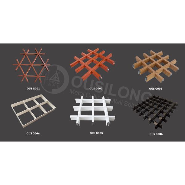 Custom Colors Aluminum Open Cell Grid Ceiling 20mm Width Versatile Ceiling System Enhancing Aesthetic and Functionality