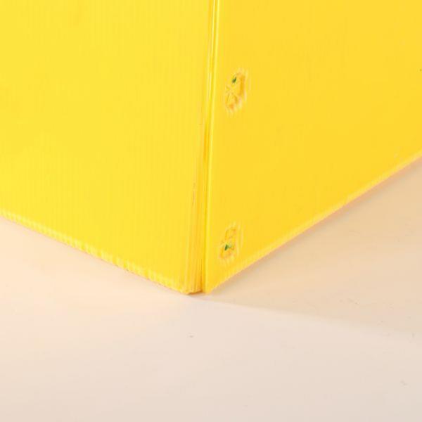 Waterproof Plastic Reusable Boxes Yellow Reusable Bulk Containers Nestable