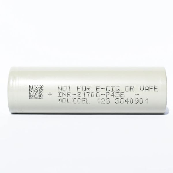 Molicel P45B 21700 Li Ion Battery 4.5A 3.6V 45A Discharge Low Temperature 21700