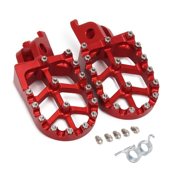 Custom CNC Aluminum Alloy Dirt Bike Moto Foot Pegs for Honda CR CRF 125 250 500 230 450R