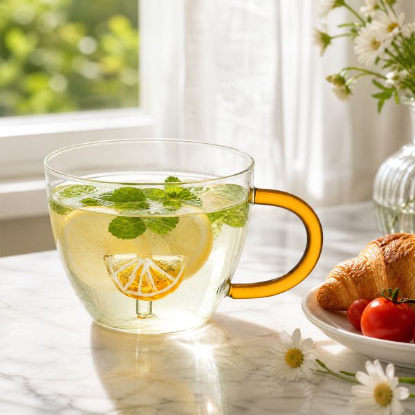 Customized Logo Borosilicate Double Wall Glass Cup Eco Friendly Heat Insulation 100ml