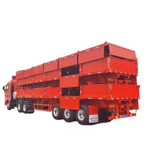 Truck 3-axle Fence Truck Cargo Semi Trailer Trailer Fence Side Wall Semi Trailer China Supplier