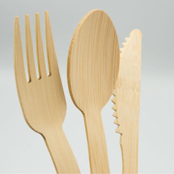 Disposable Biodegradable Wooden Cutlery Set Knife Fork Spoon Teaspoon for Wood Tableware