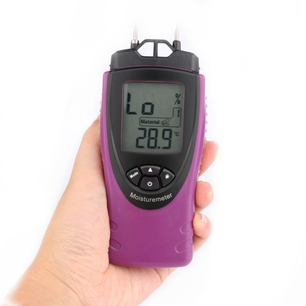 Digital Wood Moisture Meter Wood Humidity Bamboo Timber Building Materials Moisture Tester Temperature Moisture Tester