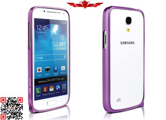Fashion Design Ultra Thin 0.7MM Aluminum Bumper For Samsung Galaxy S4 Mini Multi Color