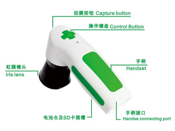 Portable CE Handheld Eye Iris Scanner Analyzer For Health Detect