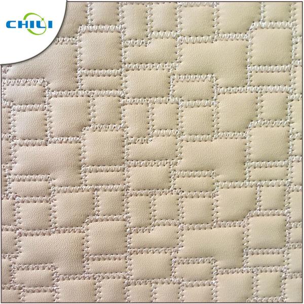 Clothes Quilted Pleather Fabric Sheets Lightweight Commercial Stitched