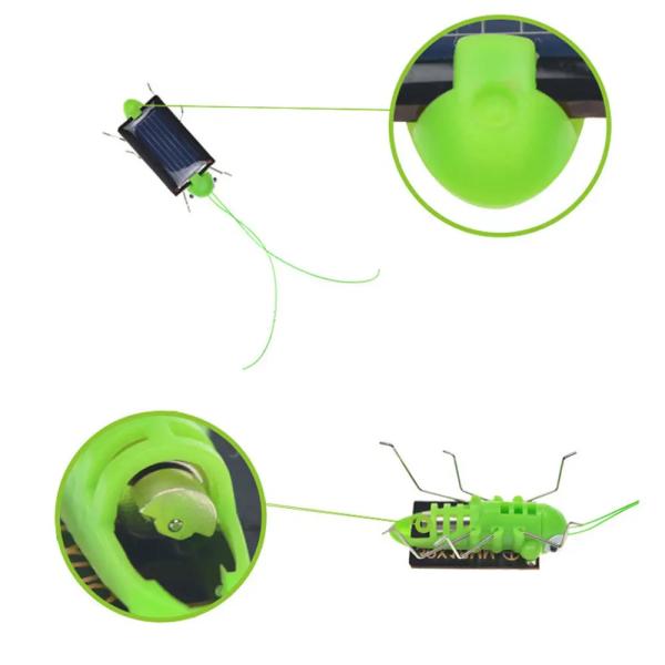 Abs Green Baby Toys Solar Powered Insect Toys Outdoor Kids Learning Solar Grasshopper