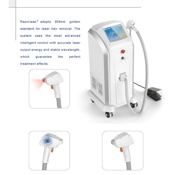 Прибор удаления волос лазера салона 808nm с эффективной системой охлаждения кожи