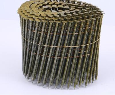 Pallet Coil Wire Nails Yellow Zinc White Pallet Screw Shank Coil Nails