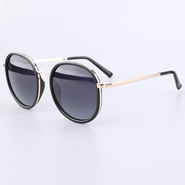 Metal Anti Sun Rays 54 - 20 - 140 Round Polarized Sunglasses