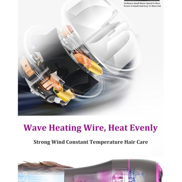 Профессиональный отрицательный фен для волос нейлона серого цвета мотора AC иона 1800W сильный