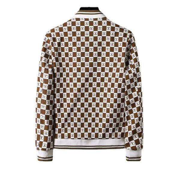 Coat Mens Jacket Stand Slim Vintage Decoration Print Mens Coat Fashion Casual Sports