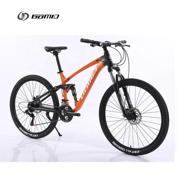Full Suspension Mountain Bike SHIMANO Gear Cycle Soft Tail Mountainbike OEM Bicicletas Custom Bicycle with Ordinary Pedal