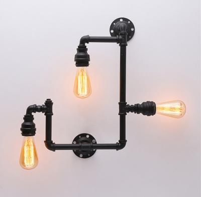 Decoration Ironwall Light Edison Bulb  For Coffee Shop Easy Installation