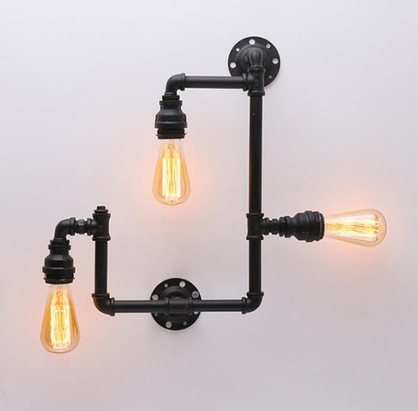Decoration Ironwall Light Edison Bulb  For Coffee Shop Easy Installation