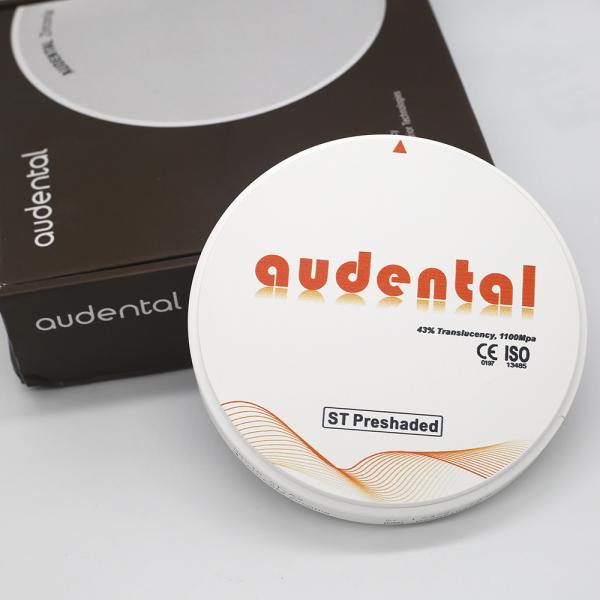 Translucidité superbe de matériaux de laboratoire de dents antérieures de couronne de zircone de placage de ST