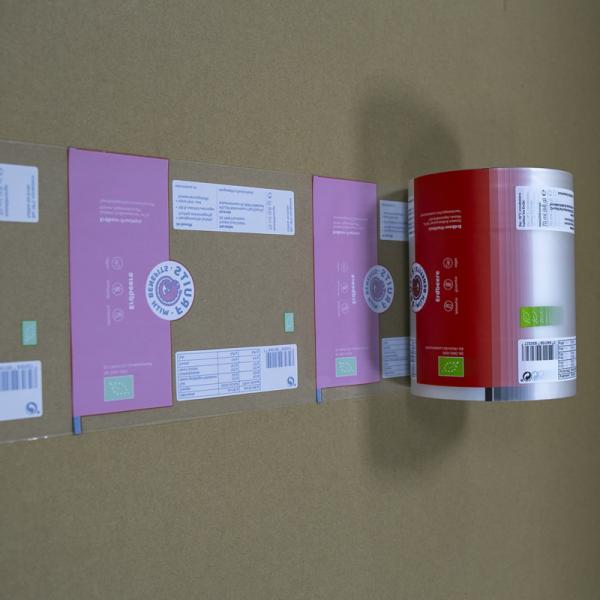 Recyclable And Compostable Frosted Film With Customizable Printing And Transparent Surface For Food Packaging.